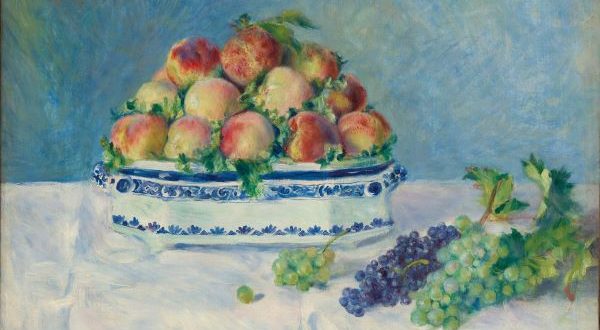 【桃と葡萄の静物】ルノワール‐メトロポリタン美術館所蔵