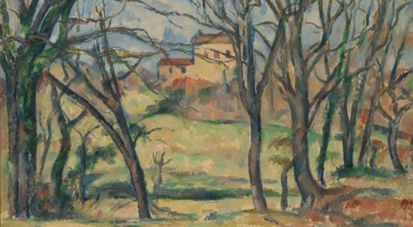 「ジャ・ド・ブファンのそばの木と家」ポール・セザンヌ‐メトロポリタン美術館所蔵
