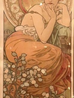 【トパーズ連作「四つの宝石」より】アルフォンス・ミュシャー梶光夫氏蔵