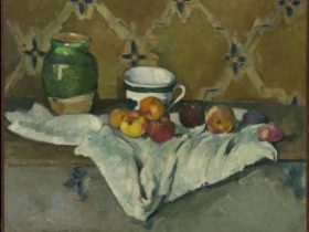【壺とカップとリンゴの静物画Still Life with Jar, Cup, and Apples】ポール・セザンヌ‐メトロポリタン美術館所蔵