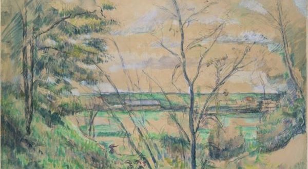 【オワーズ渓谷にて】ポール・セザンヌ‐メトロポリタン美術館所蔵