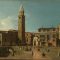 【ヴェネツィアのサント・アンジェロ広場】カナレット‐メトロポリタン美術館所蔵