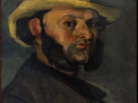 【麦わら帽子のギュスターヴ・ボワイエ】ポール・セザンヌ‐メトロポリタン美術館所蔵