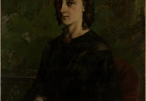 【フレデリック・ブライエ夫人（ファニー・エレーヌ・ヴァン・ブリュッセル、1830–1894）】ギュスターヴ・クールベーメトロポリタン美術館所蔵