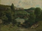 【オルナンの風景（View of Ornans）】ギュスターヴ・クールベーメトロポリタン美術館所蔵
