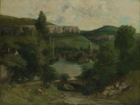 【オルナンの風景（View of Ornans）】ギュスターヴ・クールベーメトロポリタン美術館所蔵