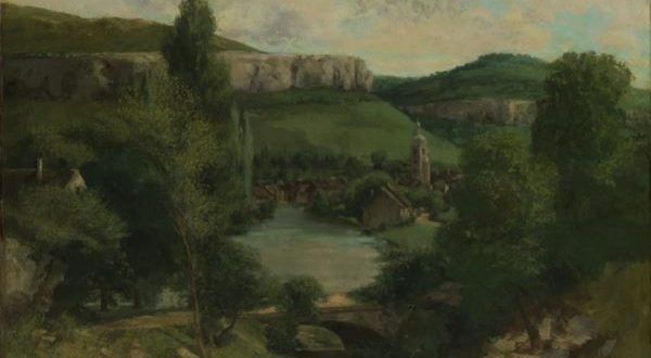 【オルナンの風景（View of Ornans）】ギュスターヴ・クールベーメトロポリタン美術館所蔵