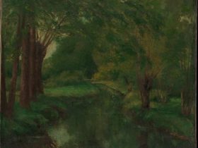 【林間の小川（A Brook in a Clearing）】ギュスターヴ・クールベーメトロポリタン美術館所所蔵