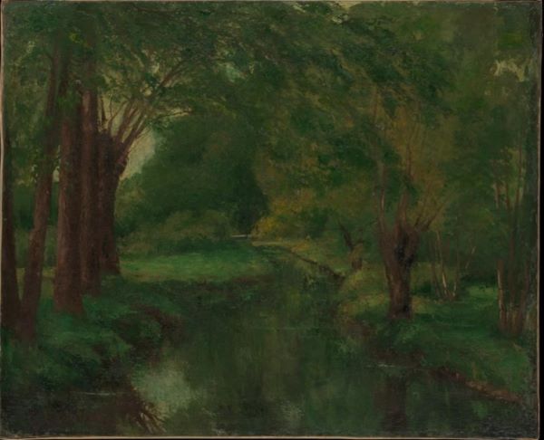 【林間の小川(A Brook in a Clearing)】ギュスターヴ・クールベーメトロポリタン美術館所所蔵