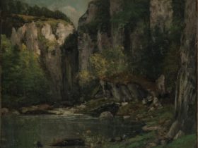 【川辺の岩（River and Rocks）】ギュスターヴ・クールベーメトロポリタン美術館所所蔵