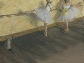 【バーの前の踊り子たち（Dancers Practicing at the Barre）】エドガー・ドガーメトロポリタン美術館所蔵