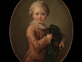 【黒いスパニエルと一緒の少年（Boy with a Black Spaniel）】ユベール・ドルーエーメトロポリタン美術館所蔵