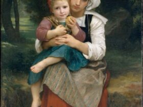 【ブルターニュの兄妹Breton Brother and Sister】ウィリアム・アドルフ・ブグローーメトロポリタン美術館所蔵