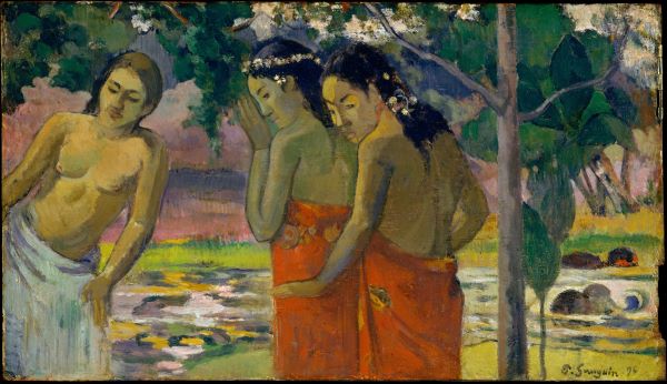 【三人のタヒチの女（Three Tahitian Women）】ポール・ゴーギャンーメトロポリタン美術館所蔵
