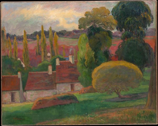 【ブルターニュの農場 A Farm in Brittany】ポール・ゴーギャンーメトロポリタン美術館所蔵