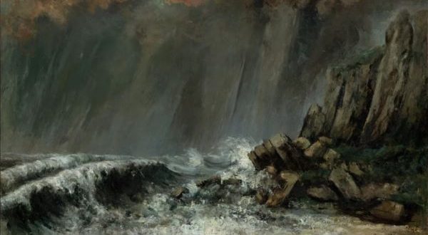 【海景：海上の竜巻（Marine: The Waterspout）】ギュスターヴ・クールベーメトロポリタン美術館所蔵