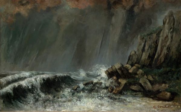 【海景:海上の竜巻(Marine: The Waterspout)】ギュスターヴ・クールベーメトロポリタン美術館所蔵