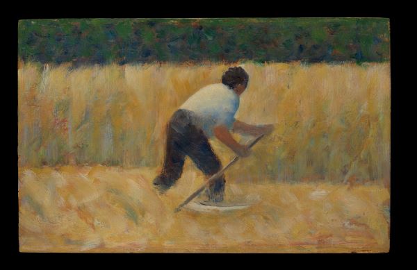 【草を刈る男(The Mower)】ジョルジュ・スーラーメトロポリタン美術館所蔵