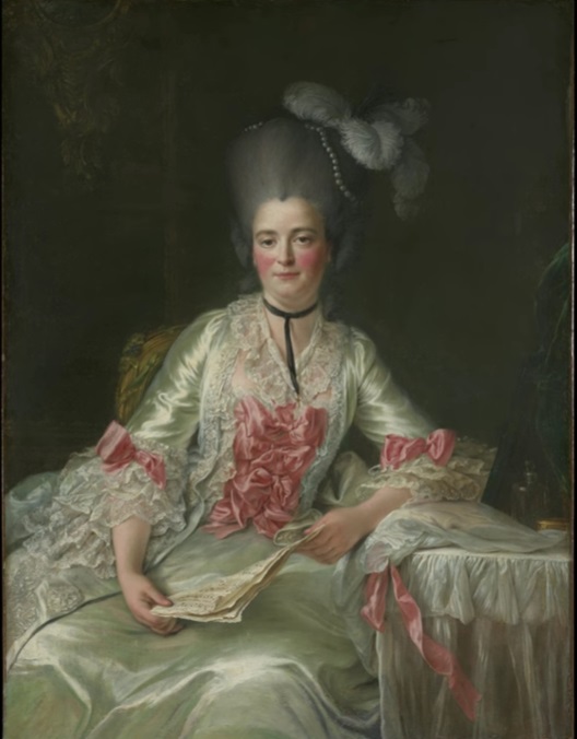 【マリー・ラントー(ヴリエール嬢)(Marie Rinteau, called Mademoiselle de Verrières)】ユベール・ドルーエーメトロポリタン美術館所蔵