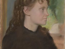【（パステル画）テオドール・ゴビヤール夫人（イヴ・モリゾ）Madame Théodore Gobillard (Yves Morisot)】エドガー・ドガーメトロポリタン美術館所蔵