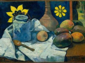 【ティーポットと果物のある静物（Still Life with Teapot and Fruit）】ポール・ゴーギャンーメトロポリタン美術館所蔵