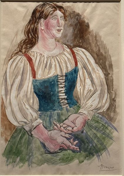 「青い胴着の女」パブロ・ピカソー国立西洋美術館所蔵