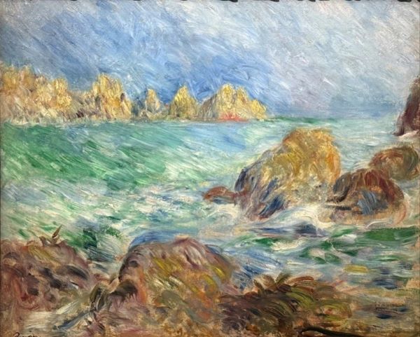 【海景、ガーンジー島】ルノワールーオルセー美術館所蔵
