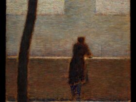 【胸壁にもたれる男（A Man Leaning on a Parapet）】ジョルジュ・スーラーメトロポリタン美術館所蔵