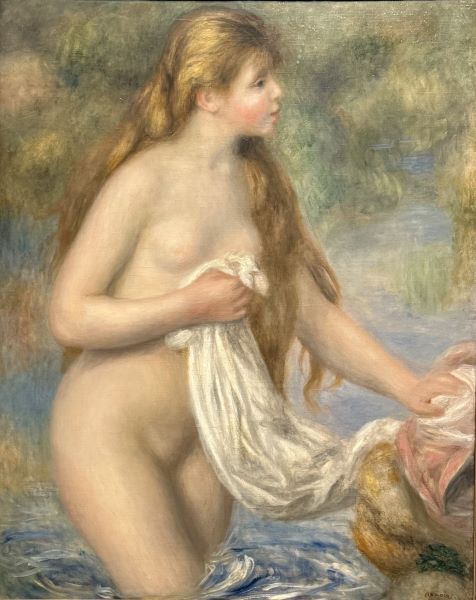【長い髪の浴女】ルノワールーオランジュリー美術館所蔵