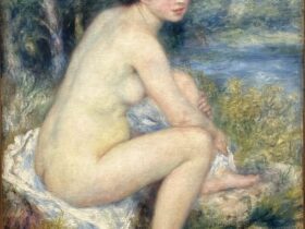 【風景の中の裸婦（Baigneuse dans un paysage）】ルノワールーオランジュリー美術館所蔵