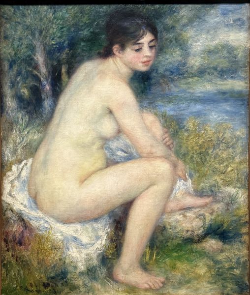 【風景の中の裸婦(Baigneuse dans un paysage)】ルノワールーオランジュリー美術館所蔵