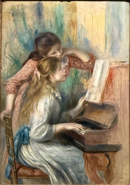 【ピアノの前の少女たち】ルノワールーオランジュリー美術館所蔵