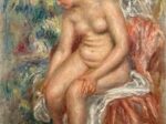 【座って脚を拭う浴女】ルノワールーオランジュリー美術館所蔵
