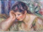 【頬づえをつく女】ルノワールーオランジュリー美術館所蔵