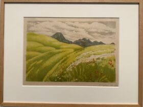【「日本名山画譜」より 3.信州八ヶ嶽立科山】織田一磨ー東京国立近代美術館所蔵