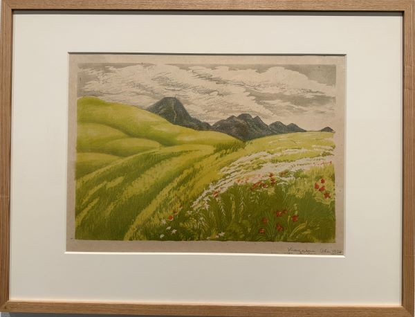 【「日本名山画譜」より 3.信州八ヶ嶽立科山】織田一磨ー東京国立近代美術館所蔵