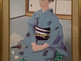 【O夫人坐像】小倉遊亀‐東京国立近代美術館所蔵