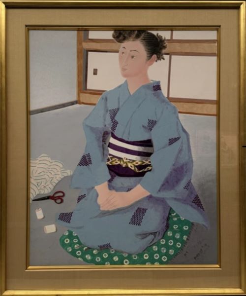 【O夫人坐像】小倉遊亀‐東京国立近代美術館所蔵