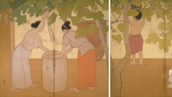 【島の女】土田麦僊ー東京国立近代美術館所蔵