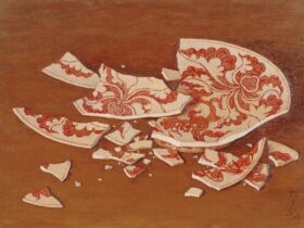 【割れた皿】髙島野十郎ー福岡県立美術館蔵